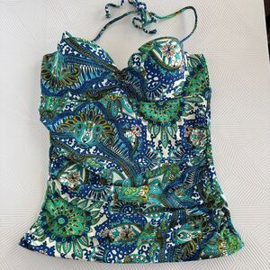 Anthropologie Women's Bandeau Tankini Swim Top Size M